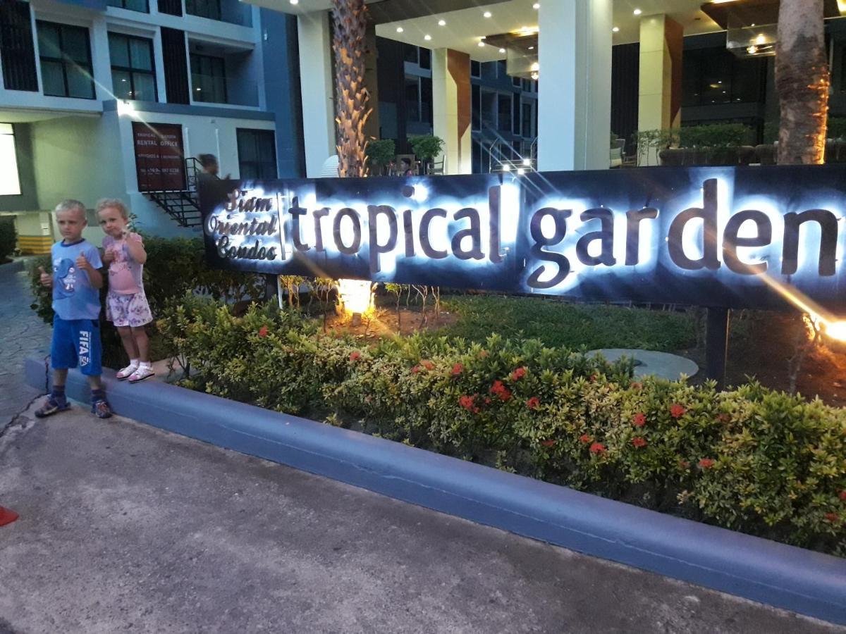 Двух-Комнатная Квартира В Кондоминимуме "Tropikal Garden" Pattaya Esterno foto